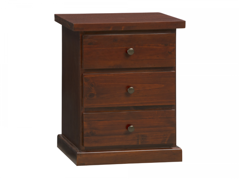 Hunter 3 Drawer Bedside Table VIP Furniture LaZBoy BedsRUs Cairns